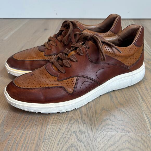 Allen Edmonds Other - Allen Edmonds Osborn Leather Sneakers Retro Dress Casual Brown Mens Size 10